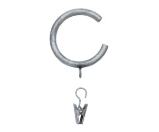 C-Rings With Eyelet - 011 - Antique Pewter